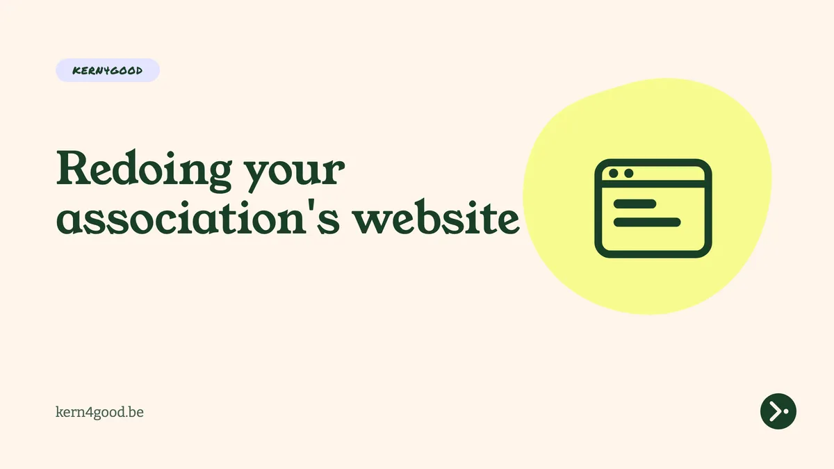Redoing your association's website
