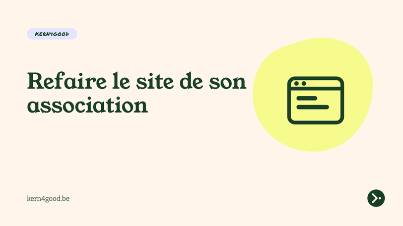 Refaire le site de son association