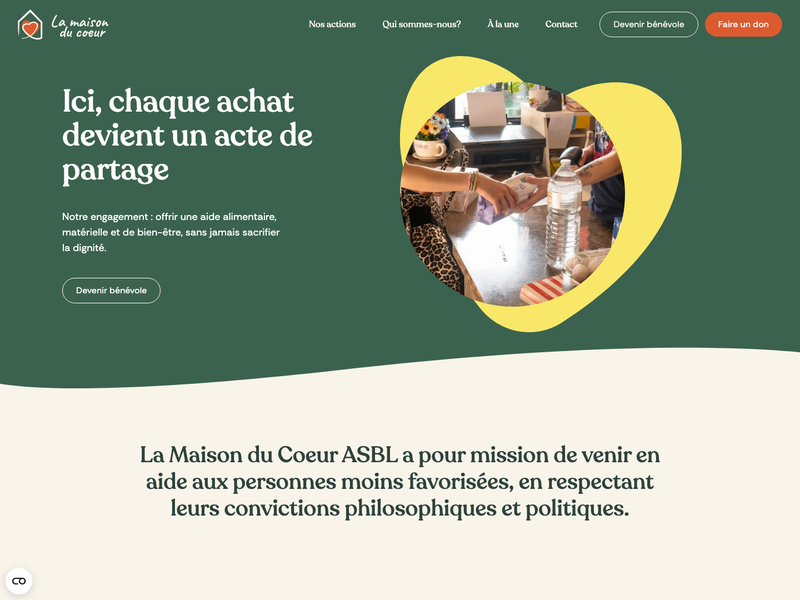 Site web de La Maison du Cœur