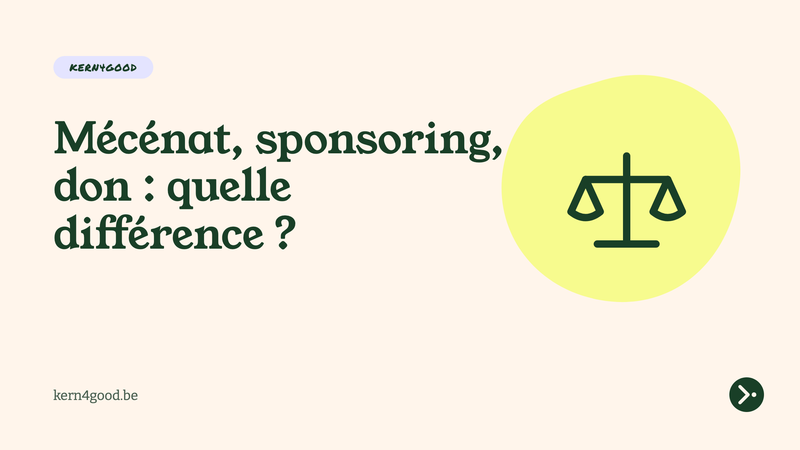 Mécénat, sponsoring, don : quelle différence ?
