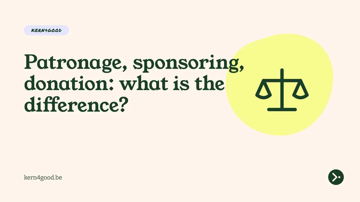 Patronage, sponsoring, donation: what is the difference?